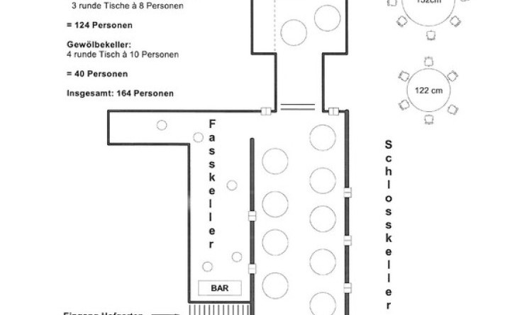 Raumskizze Schlosskeller